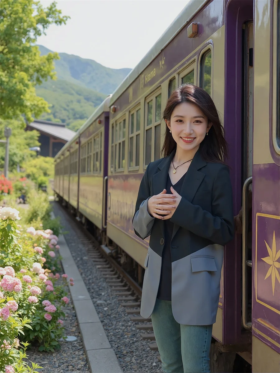 

Женские пиджаки-блейзеры свободного кроя в стиле пэчворк с вырезами, коллекция 2025 года, изысканные, романтичные, с завязками, для свадеб, элегантные, с глянцевым поясом, нежные