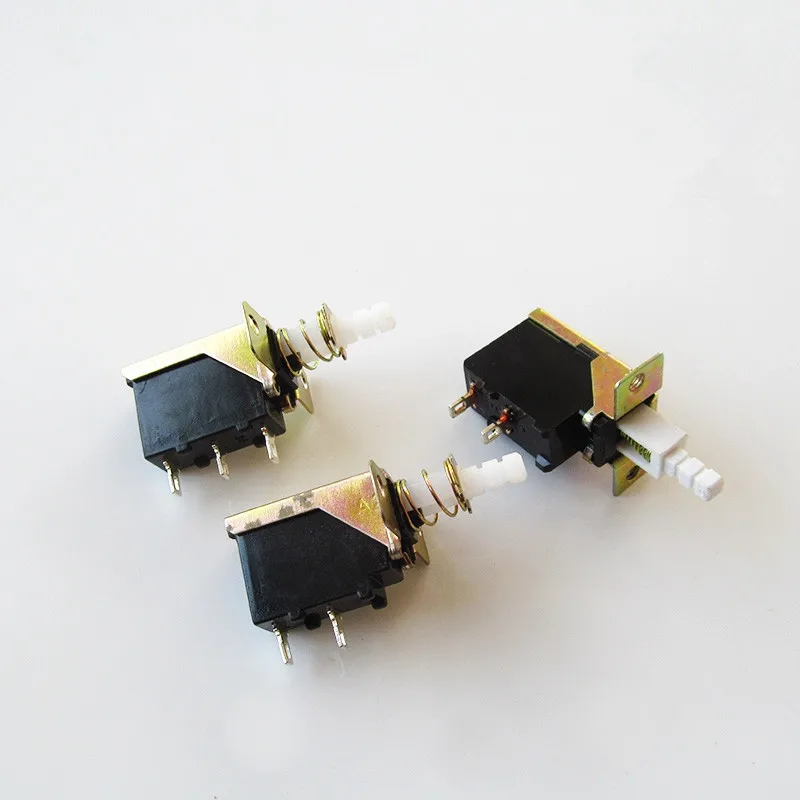 Power Switch 2pins 3 pins 5A AC 250V 20MM Hole Spacing Latching Action (SPST) For CD DVD Kitchen Ventilator Power Switch