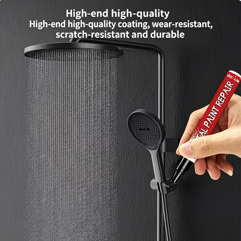 Metal Black Touch-Up Paint Pen - Professional Grade Repair Pen - Suitable for Camera Cases, Brackets, Faucets, Door Handles, Etc