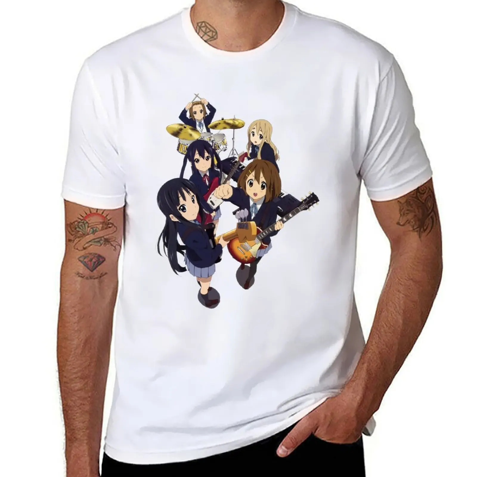 

K ON Group T-Shirt t shirts for man graphic funny man graphic t shirt T-Shirt