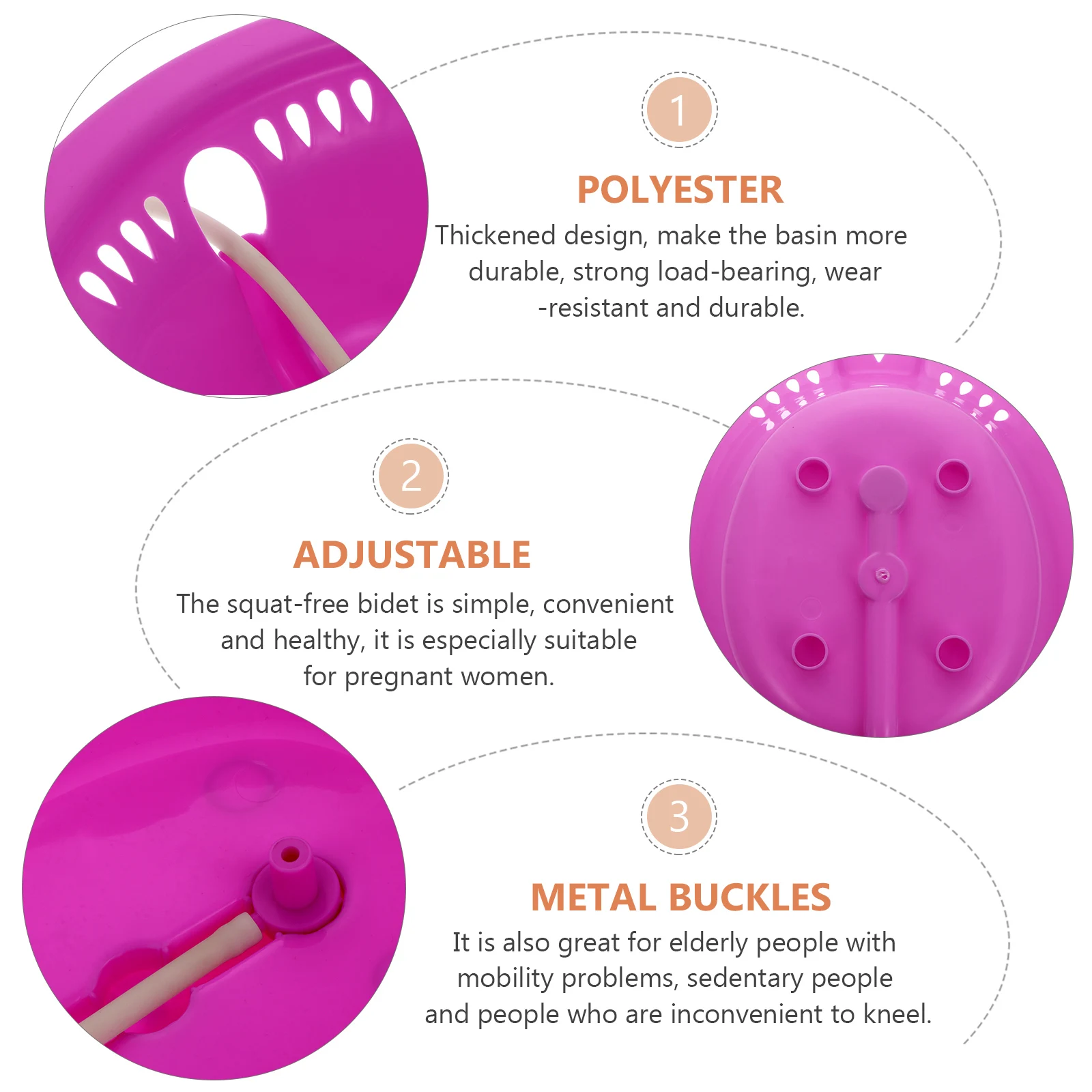 

Sitz Bath Bidet Squat Free Basin Pregnant Women Postpartum Care Hemorrhoid Nursing Smooth Thickened Durable Womens Cleaner
