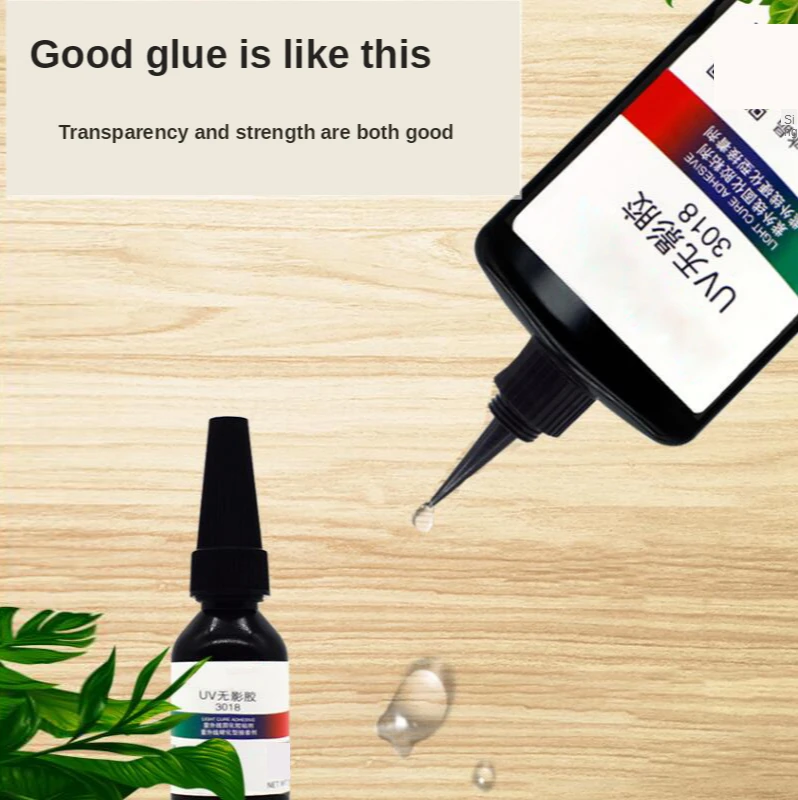 Colle UV acrylique en 5 secondes, colle métallique, résine UV de type dur, résine de solidification ultraviolette, adhésif transparent pour moule de bijoux à bricoler soi-même
