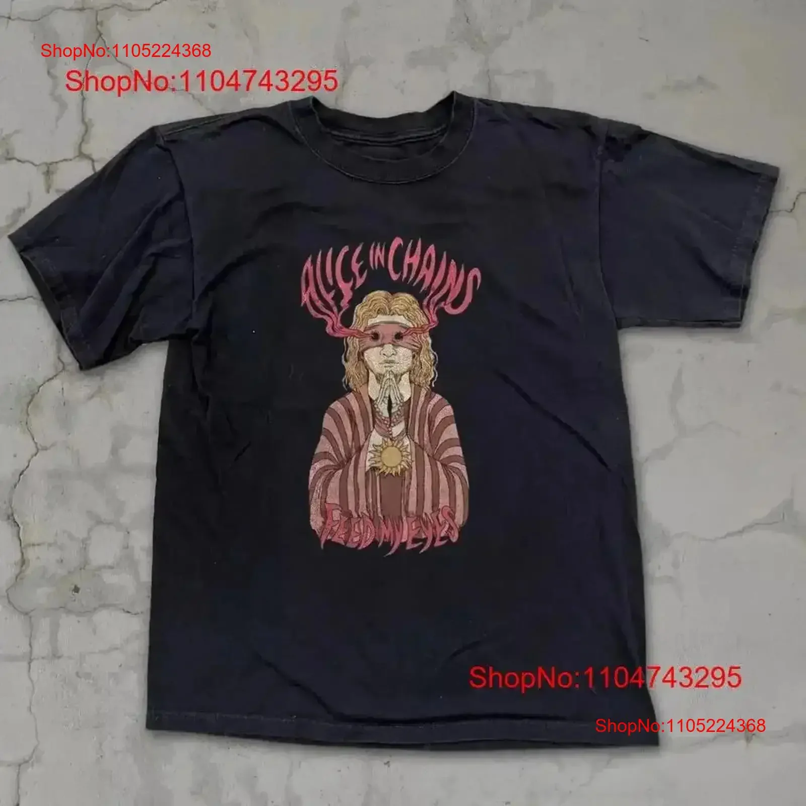 Alice In Chains Feed My Eyes Black T shirt Size S 5XL vintage Washed Top For Everyday Wear Slightly fashion Breathable vintage