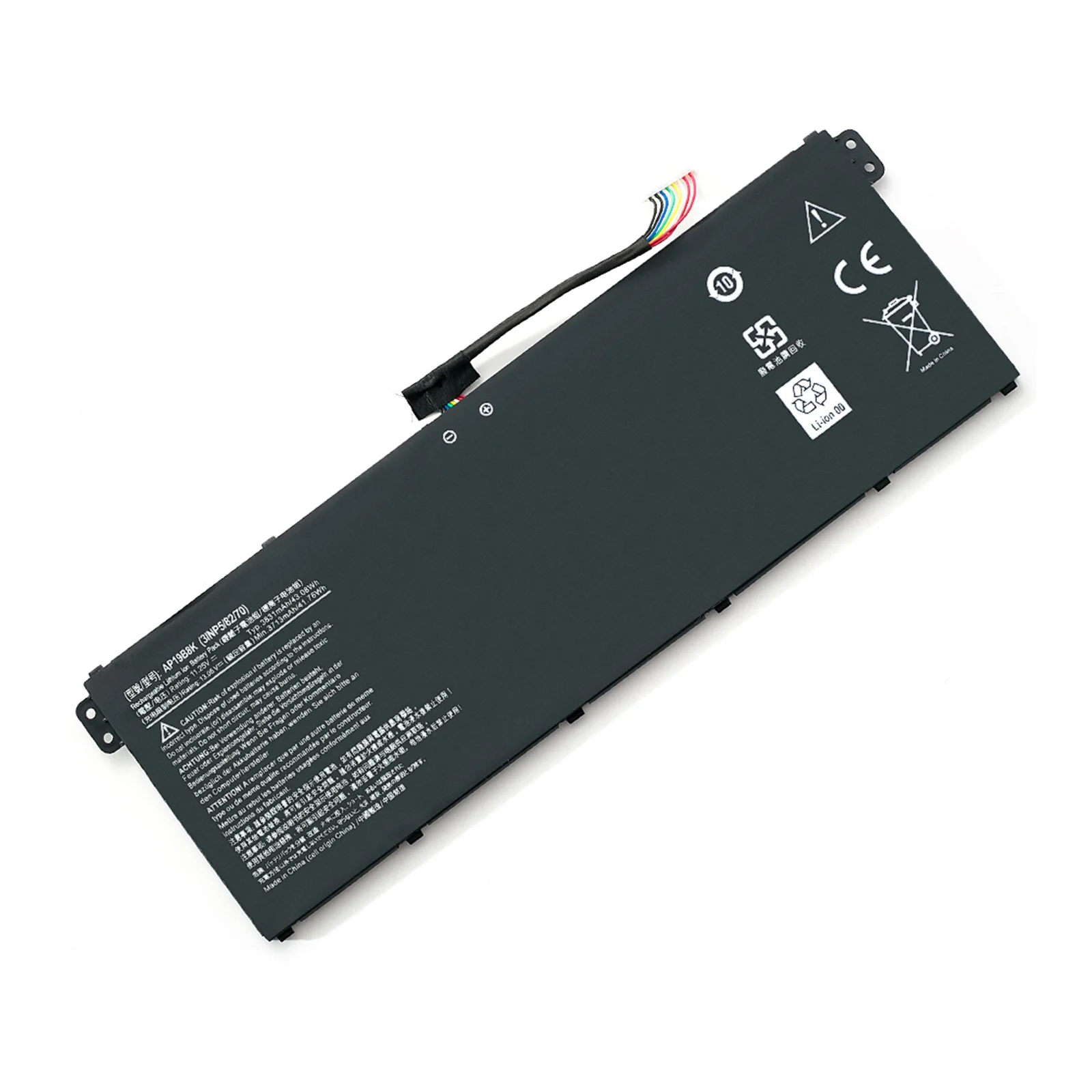 Bateria do portátil BVBH AP19B8K, Aplicar para Acer Aspire, A314, A315, Série A317, 11.25V, 58.76Wh, 3713mAh