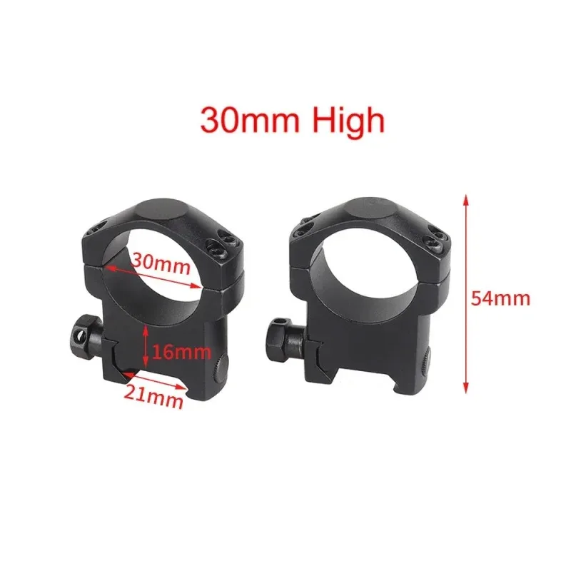 Tactische 30mm Diameter Scope Mount Ringen Basis Voor Zaklamp Fit 21mm Rail Hoge/Med/Lage speelgoed Decoratie Accessoire - imagen 2