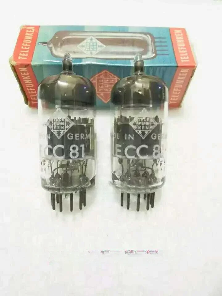 The new Telefunken ECC81 tube is a diamond-shaped bottom of the American ECC801S 12AT7 6201 5965