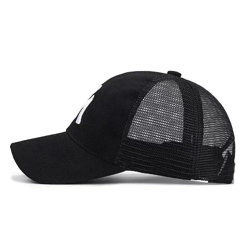 Summer Men Women Embroidered Letter Baseball Caps Cotton Adjustable Mesh Hip Hop Hat Casual Outdoor Sports Sunshade Hats