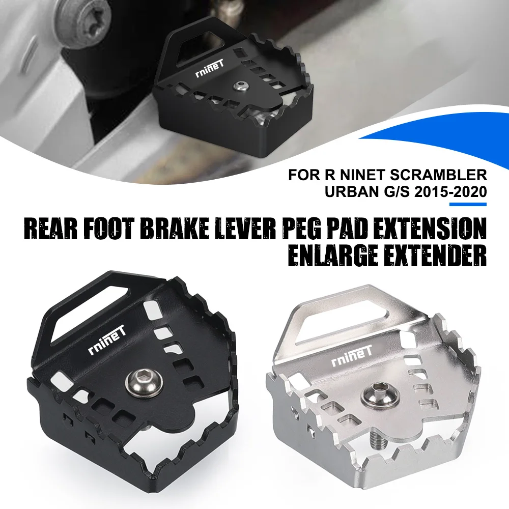 

For BMW R NINET SCRAMBLER URBAN G/S 2015-2016-2017-2018-2020 Foot Brake Pedal Enlarge Step Plate Lever Extension Pad Tips Stand