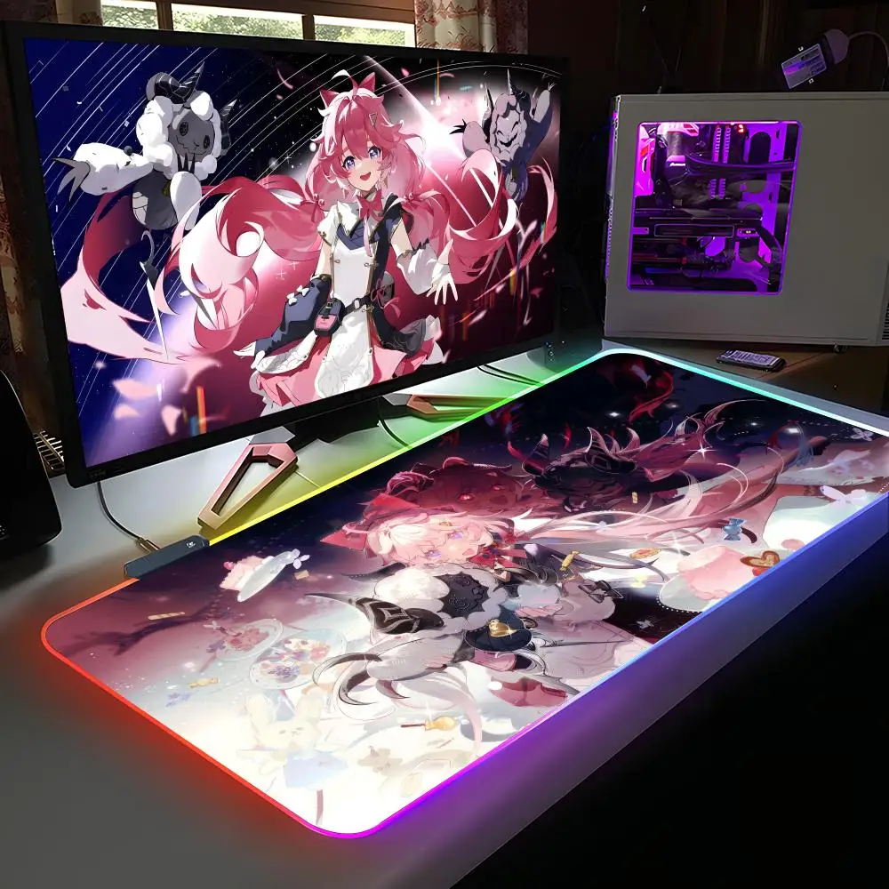 

Wuthering Waves Encore Mouse Pad RGB Rubber Computer Laptop Official Game Colored esports Aesthetic Pretty Fashion Luxury Mat