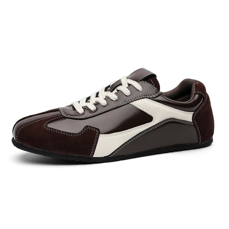 Vintage Old Money Style Men Sneakers 2026 Spring Autumn New Arrival Versatile Daily Wear Soft Comfort Casual Sports Trainers