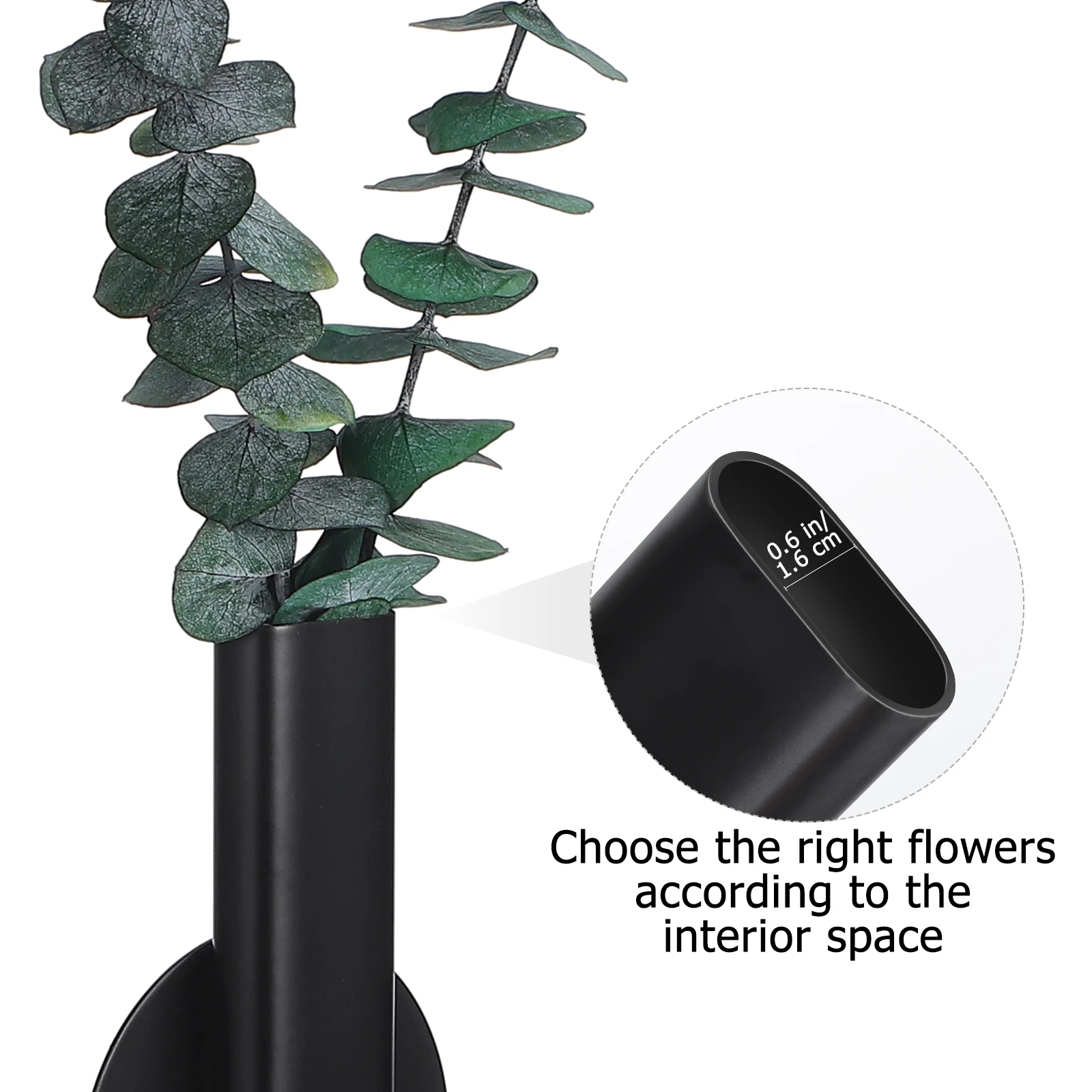 

Wall Mounted Flower Vases for Flowers Shape Decorative Decoration Hanging Living Room Decorate Office