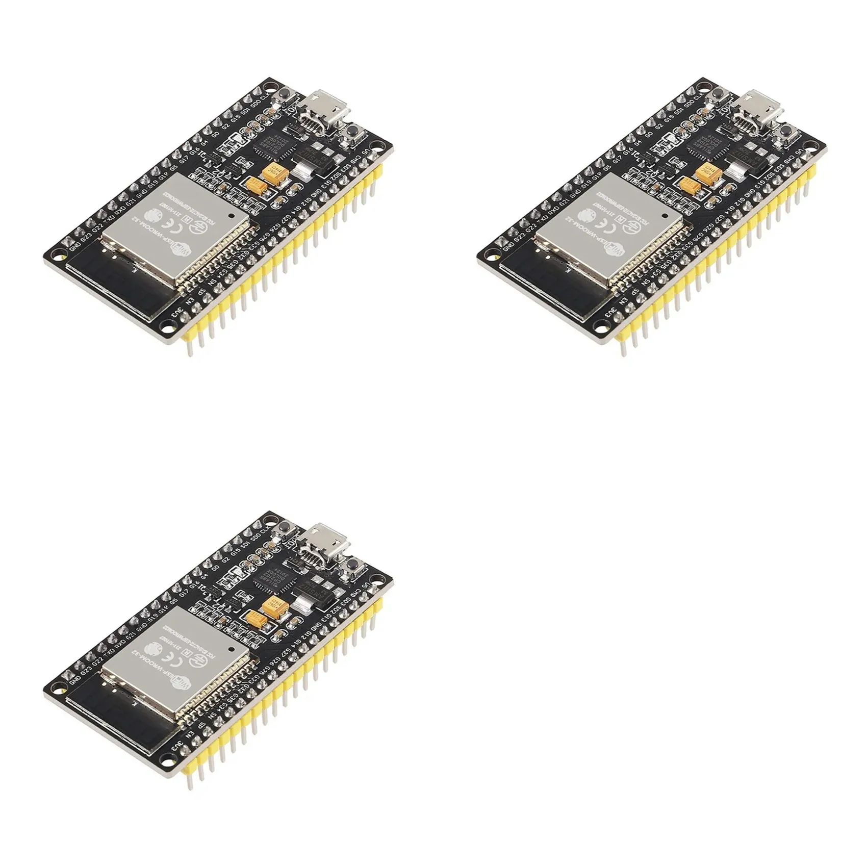 

T64C! 3PCS ESP32 Development Board WiFi+Bluetooth Ultra-Low Power Dual Core Specification Model ESP32 38Pin CH9102