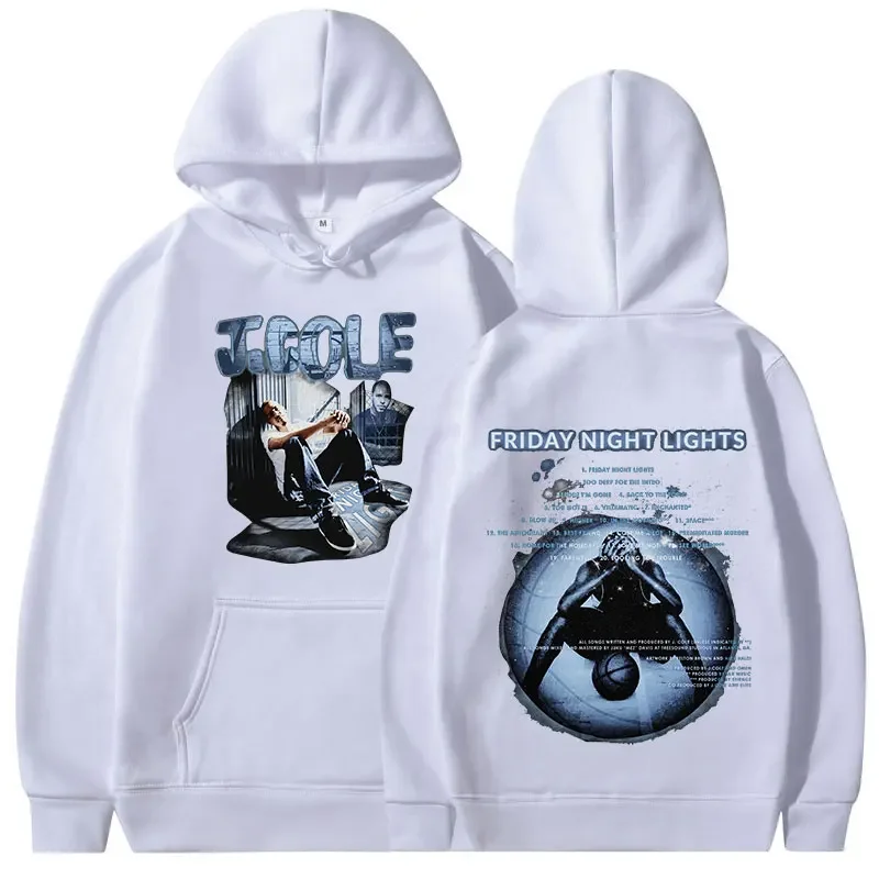 J Cole Friday Night Lights album hoodies fashion vintage long sleeve pullovers men women clothes oversized sweatshirts streetwea