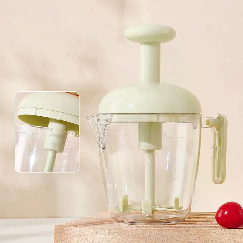 

Egg Beater Hand Mixer Semi-Automatic Egg Whisk Milk Frother Handheld Egg Mixer Manual Press-type To Beat Egg Whites Baking Tool