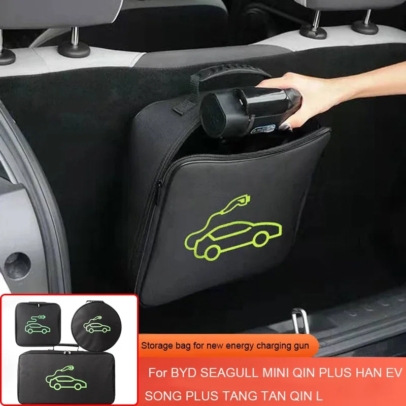 

Car Charging Guns Storage Bag New Energy Charging Port Rain Cover For BYD SEAGULL MINI QIN PLUS HAN EV SONG PLUS TANG TAN QIN L