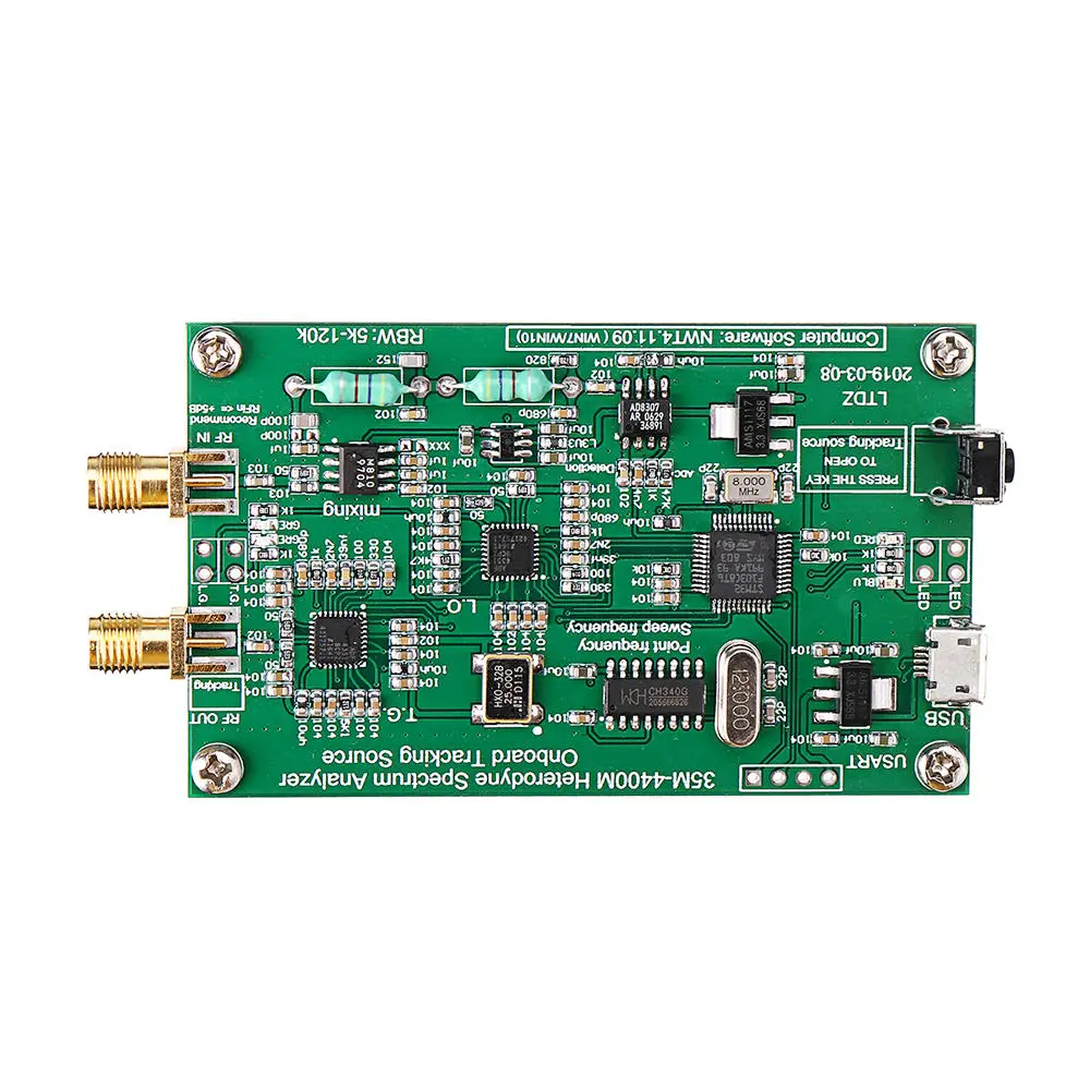 

Spectrum Analyzer USB LTDZ 35-4400M Spectrum Signal Source with Tracking Source Module RF Frequency Domain Analysis Tool