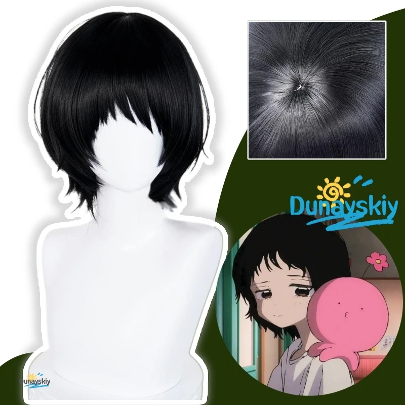 Juego de pelucas de cosplay Marina: el pelo rosa pecado original de Takopi con cinta decorativa y dije para cámara, listo para Halloween y Navidad