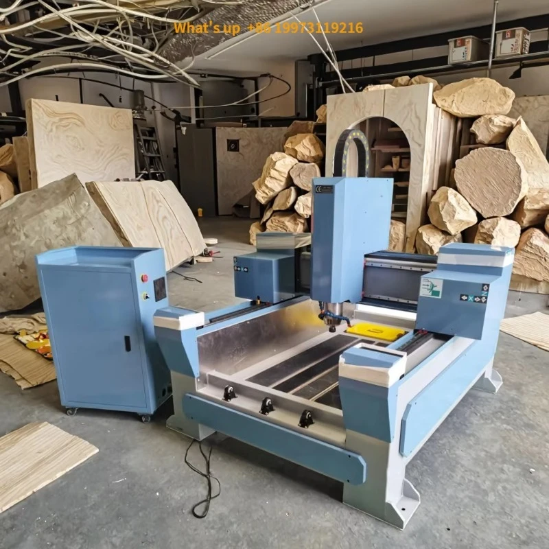 2026 High Accuracy 3D Stone CNC Router with DSP/Mach3 Small 600x900mm 1200mmx1200mm Size for Carving Cutting Milling Engraving M