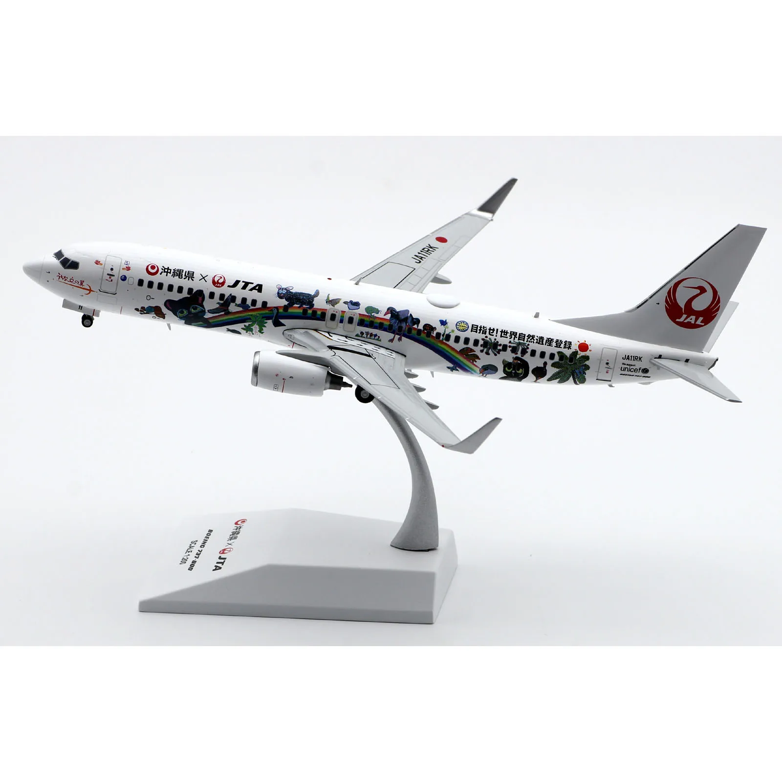 EW2738016 Alloy Collectible Plane JC Wings 1:200 Japan TransOcean Air 