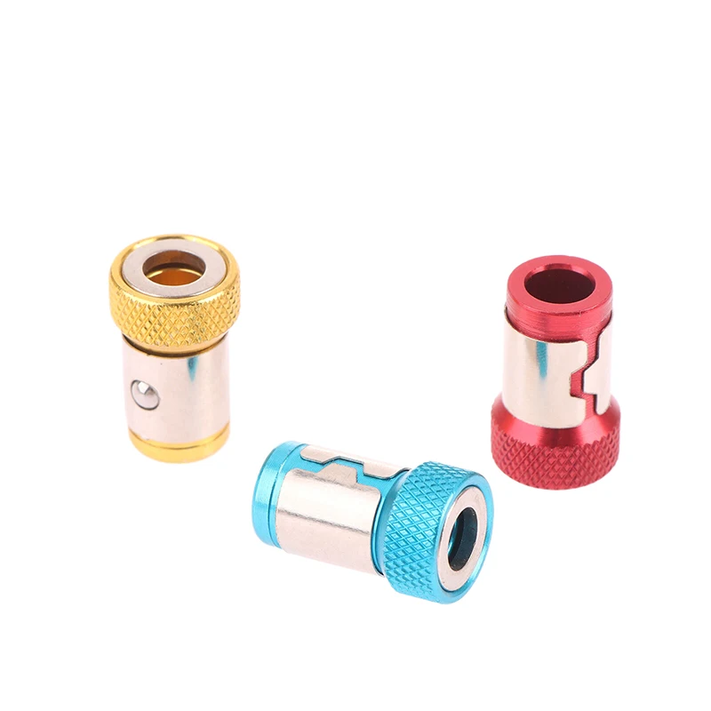 1/3PCS 6.35mm Universal Magnetic Ring Alloy Screwdriver Bit Anti-corrosion Strong Magnetizer Drill Bit Magnetic Ring Tool New