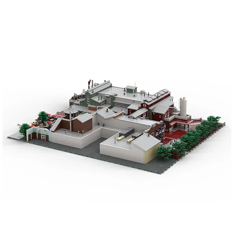 Moc-Technical Building Blocks Set para Crianças, Montagem de Tijolos, Cidade, Street View, DIY, Toy Gift, Caribbean Wharf Combined Set