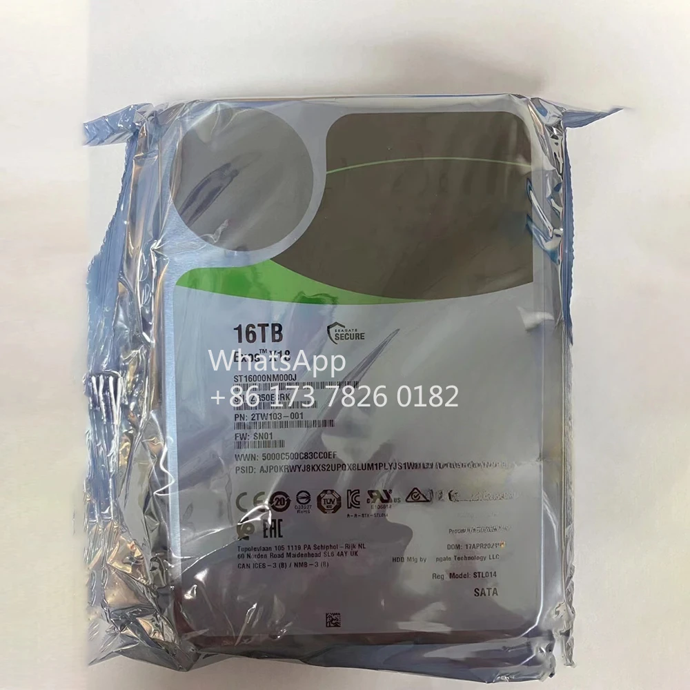 

ST16000NM000J Brand New Enterprise Hard Disk 7.2K 16T SATA 3.5" Storage Disk