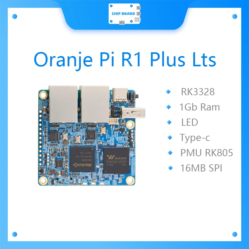 Orange Pi R1 Plus Lts 1Gb Ram, Gebruikt Rockchip RK3328,Open Source Single Board Computer