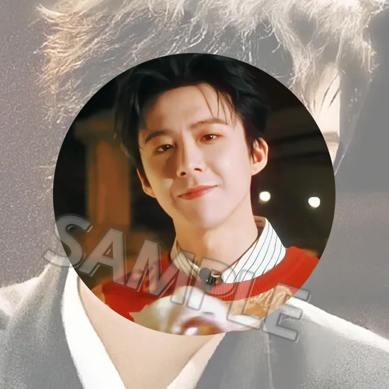 Liu Yuning series of "kiss" support badges, celebrity-related pendant accessories, a complete set of 9 items without repetition view 6