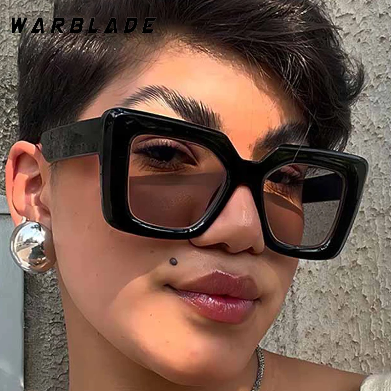 

Vintage Oversized Square Frame Women's Sunglasses Retro Classic Brand Design Men's Sunglass Outdoor Drive Fishing Eyewear UV400