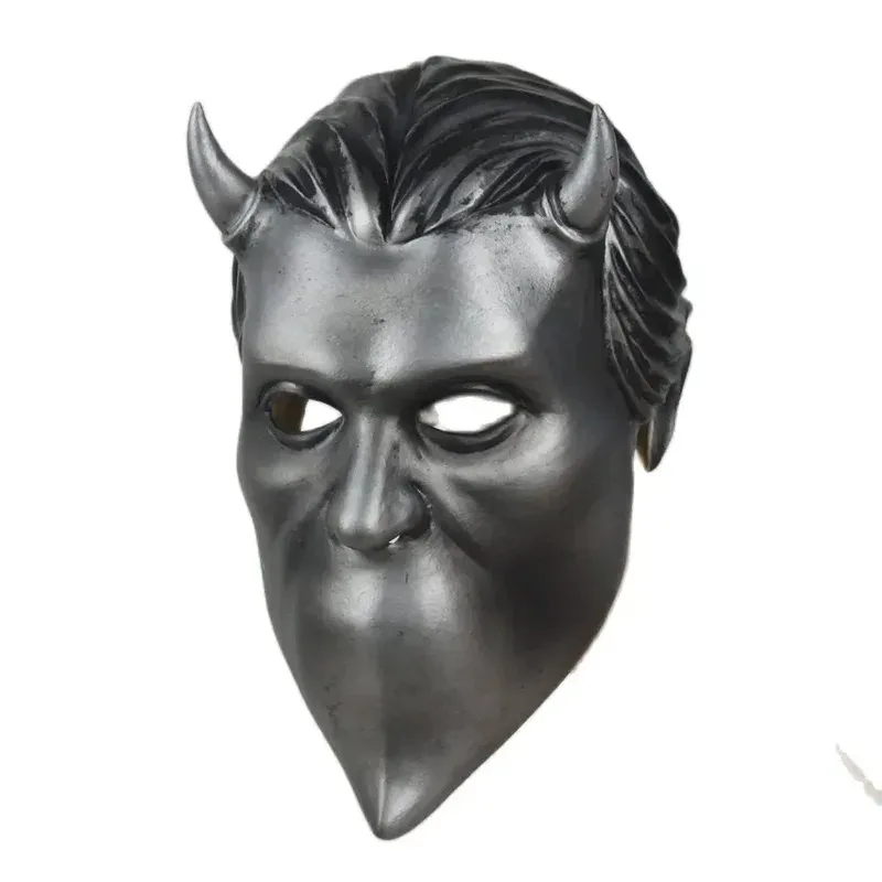 

ff34Ghost BC Headgear Rock Roll Nameless Ghoul Band Grucifix Papa Emeri Adult Latex Helmet Mask Halloween Costumes