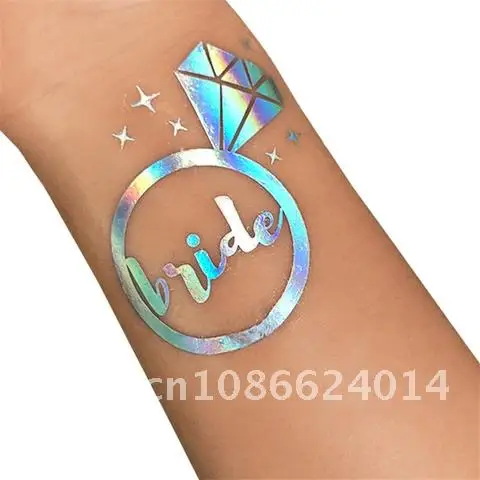 10 Temporary Tattoo Stickers Bachelorette Party Wedding Decoration Bride To Be Bridesmaid Bridal Shower Decoration Marriage Pcs