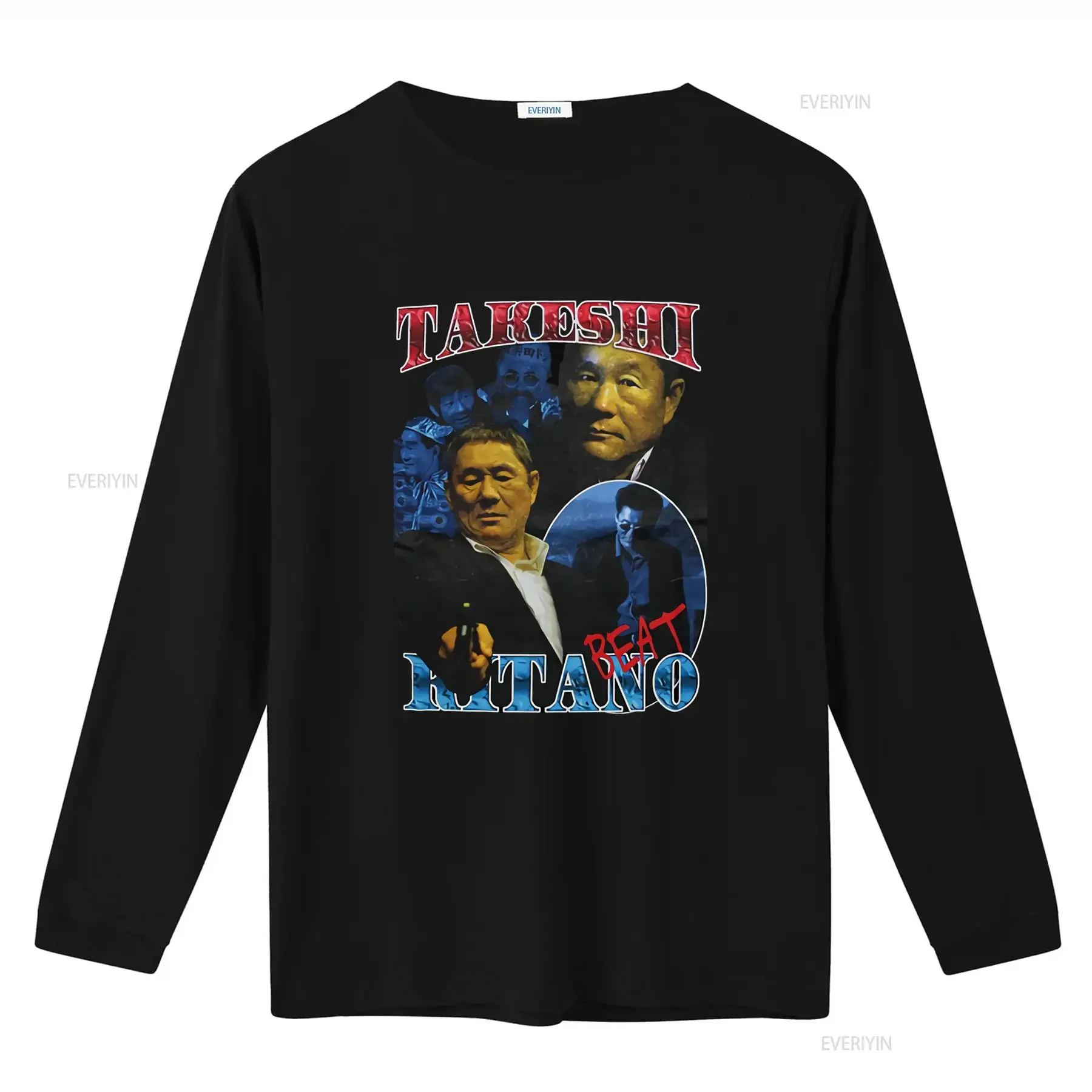 Takeshi Kitano Movie Outrage Original Promotional T Shirt Size Xl Black Retro Print Design Classic Film Theme vintage Washed