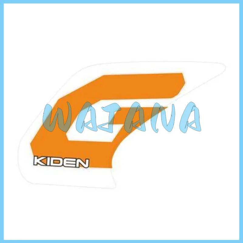 Kd150-gk Fuel Tank Left / Right Front Sticker (orange White/g/kiden/high Viscosity) 1210312-487000 / 1210312-488000