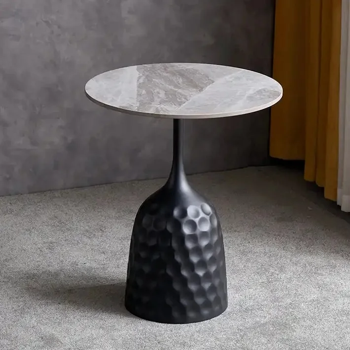 

Simple metal frame optional color rock coffee table living room modern coffee table corner table