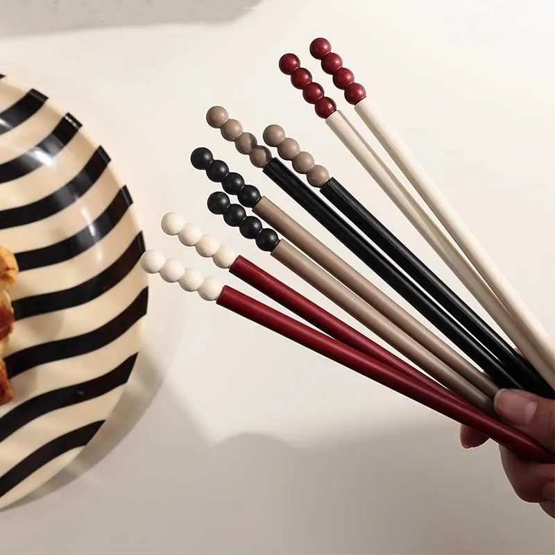 2/4/10 Pairs Non-slip Alloy Chopsticks Reusable Dishwasher Safe High-temperature Resistant Sushi Chop Sticks Kitchen Tableware
