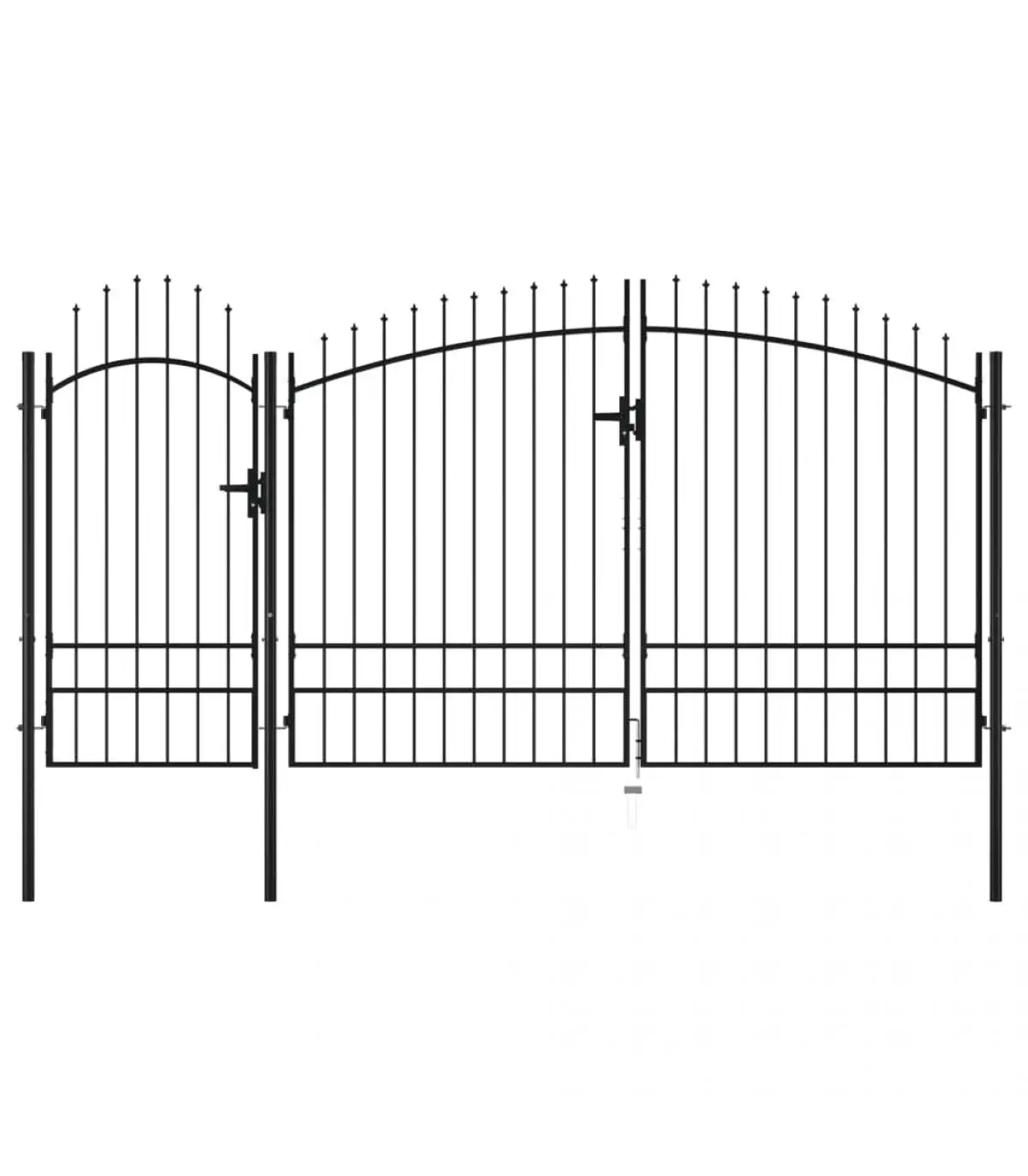 Garden doors black steel garden door 2,45x4 m