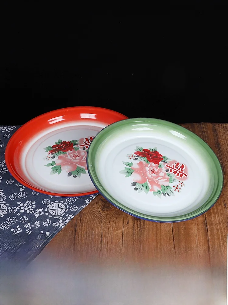 Retro Enamel Tea Pl… - image