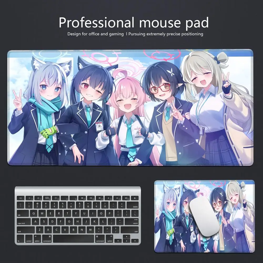 

cartoon Anime cute girl Beautiful patternsOffice Computer Desk Mat Table Keyboard Big Mouse Pad Laptop Cushion Nonslip Decor
