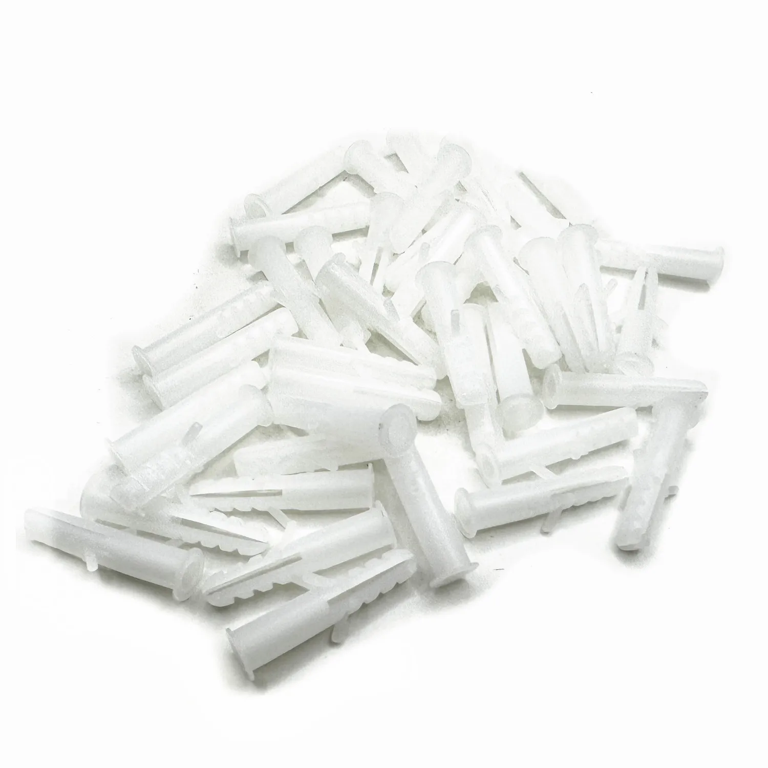 100pcs Plastic expansion pipe M5 M6 M7 M8 rubber plug plastic pipe nylon column expansion screw anchor plug wall plugs