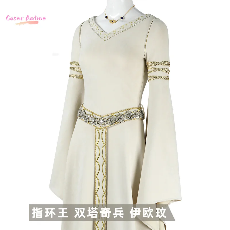 زي تنكري لفيلم سيد الخواتم eowyn زي حفلة الهالوين للنساء والرجال دعائم الكرنفال