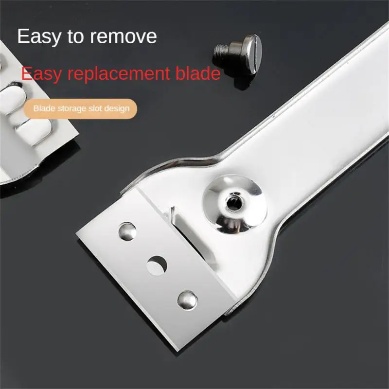 Stainless Steel Multifunction Glass Ceramic Hob Scraper Cleaner Remover With Blades For Cleaning Oven Cooker Tools Utility Knife