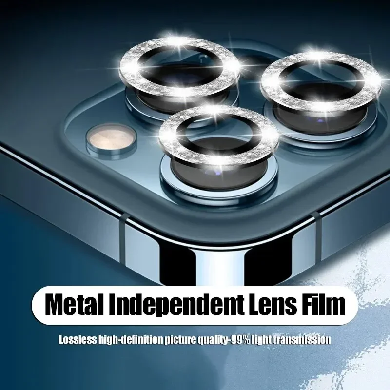 Ypm3Pcs Camera Lens Protector for IPhone 11 12 13 14 15 Pro Max Mini Protective Glass for IPhone 14 15 Pro Max Camera Lens Glass