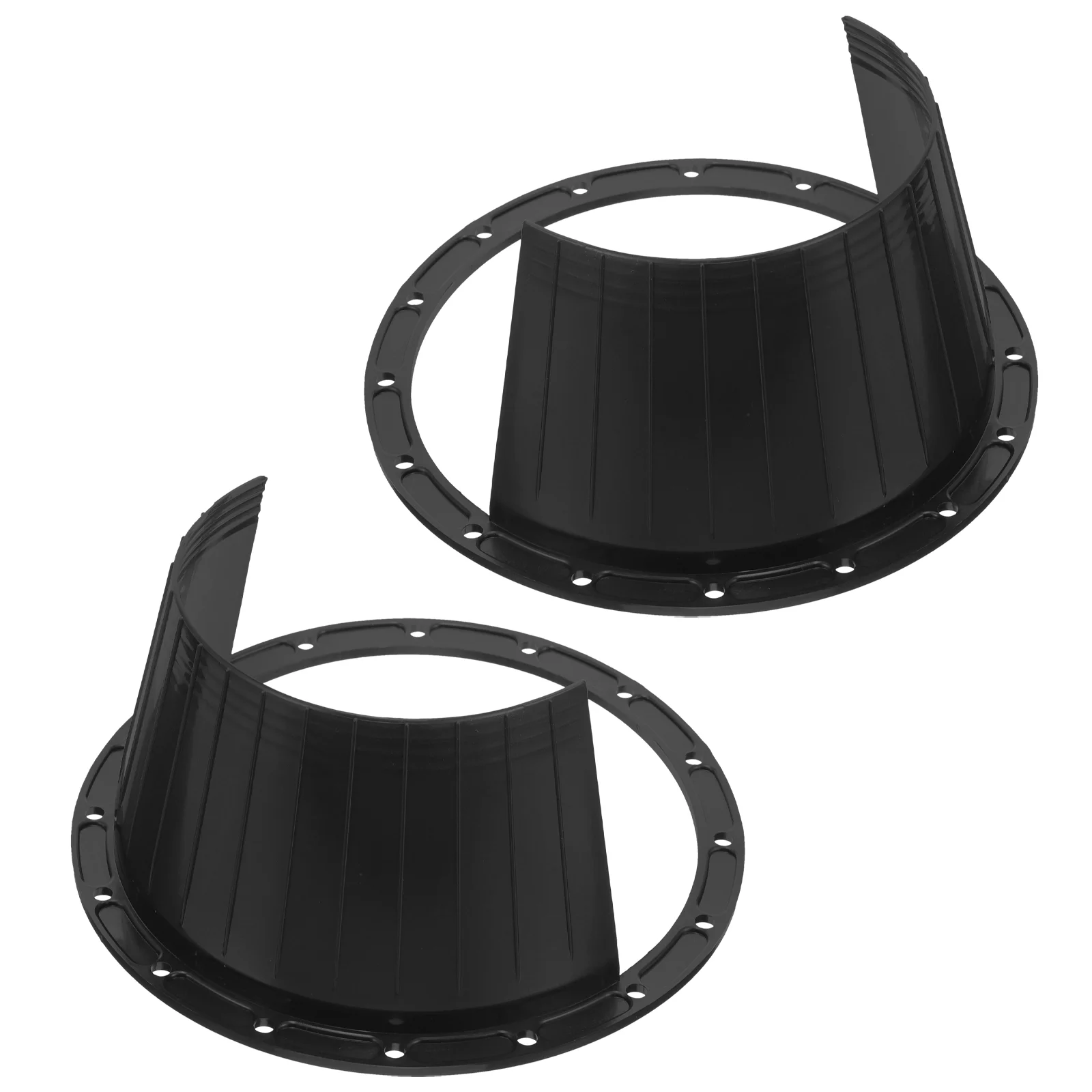

2 Pcs Speaker Adapter 65-inch Waterproof Cover Car Pad 2pcs (black) Speakers Fast Ring Horn Tool