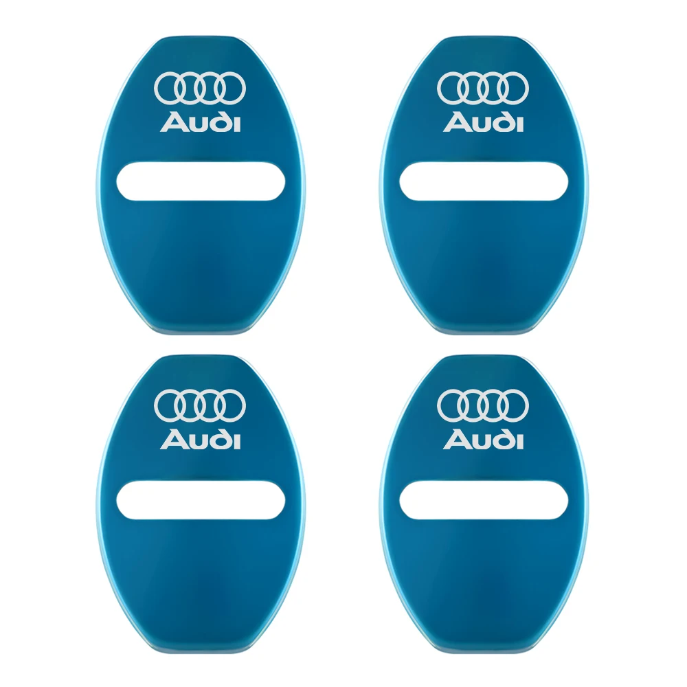 4Pcs Metall Auto Türschloss Dekoration Schützen Abdeckung Für Audi Sline A1 A2 A3 A4 A4L P 8V 8L RS RS3 RS4 RS5 RS6 S1 S2 S3 S4 S5 S6 S7