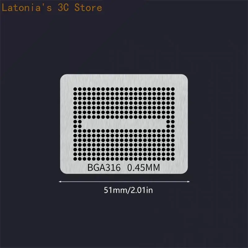 Fünfteiliger Chip-Lötplattensatz aus Stahl mit 316 272 178 154 146 Layout-Etiketten für Reballing-Reparatur und Platinenservice – Detail 6