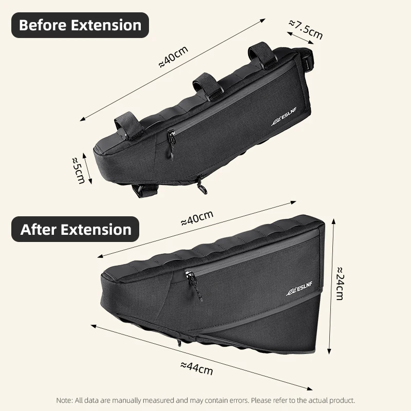 ESLNF Bicycle Bag Multi-pocket High-capacity Rainproof For MTB And Road Bicycle Lower Pipe Bag Bicycle Accessories