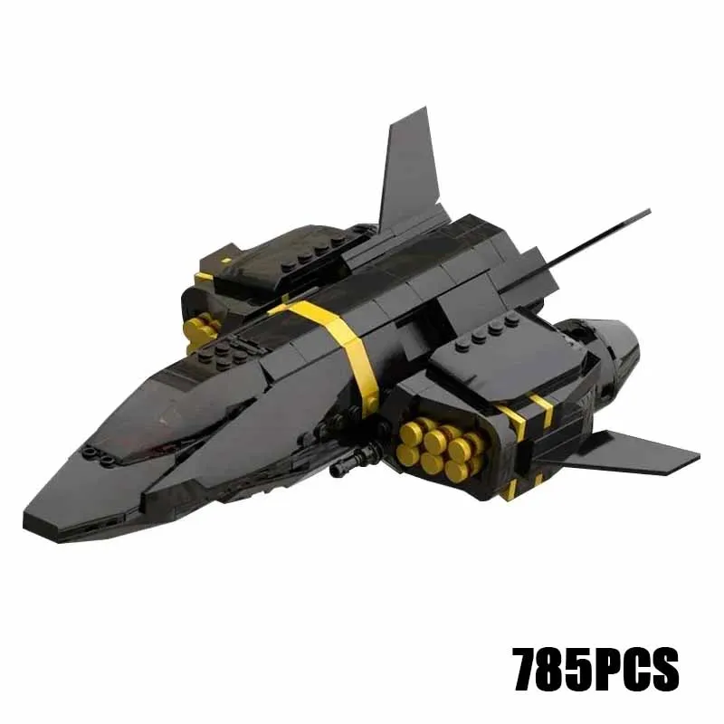 Military Series Moc Building BlocksHigh Speed Bomber Model Technology Fighter  Assembly Toys For Holiday Gifts