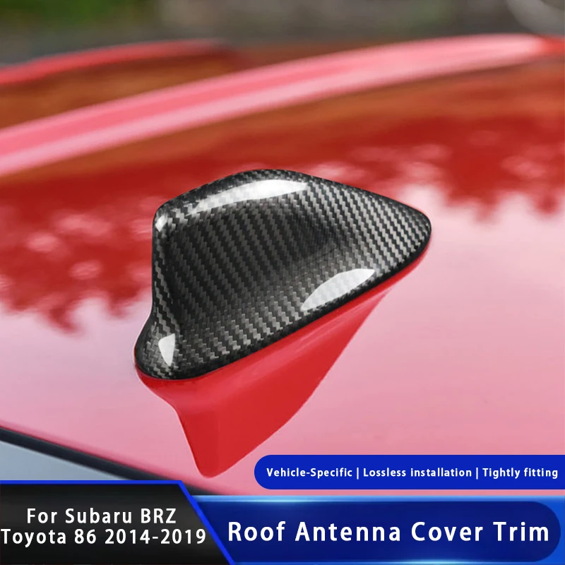 

1PCS Carbon Fiber Car Roof Antenna Cover Shark Fin Antenna Stickers Trim For Subaru BRZ Toyota 86 2014-2019