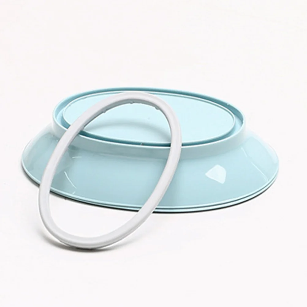 Soap Dish Oval Shaped Double Draining Soap Holder Dish Drainer (Blue) Soap Dish Drainer Holder Heart Shaped Soap Dish