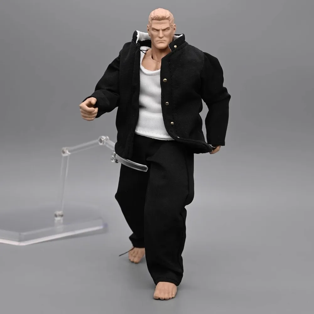 

1/12 Soldier Japanese Student School Uniform Top Pants Vest Set Model Fit 6'' Action Figure Strong Body In Stock